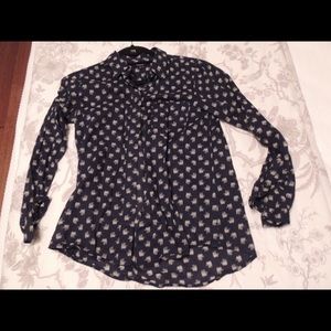 Elephant Print Button Down